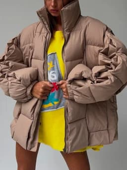 Winter Jackets for Women 2025 Thick Warm Loose Fashion Quilted Jacket Female Interchange High Street Green Baggy Puffer Coat