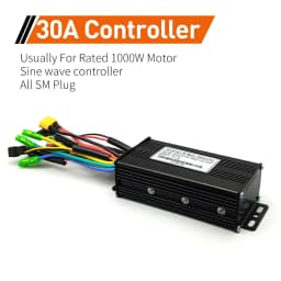Ebike Sine WaveDisplay Controller 17A26A30A Three-Mode 24V/36V/48V with Learning Function S866 LCDColor Display 350W-1000W Motor