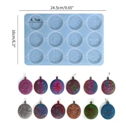 Keychain Pendant Twelve Constellation Silicone Mold For DIY Epoxy Resin Casting Creative Earrings Jewelry Pendants Making Molds