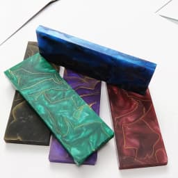 1piece Copper Mesh Resin Knife Handle Material DIY Patch Decor Scales Slabs Blank 120x40x8mm Resin Compression Template Plate