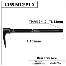 HEPPE MTB Road Bike Thru Axle Front Fork Shaft Skewers 12x100 12x110 Rear Thru Axle 12x142 12x148 Quick Release M12xP1.0/P1.75