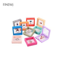 Lot of 10pcs 3D Floating Frame Display Stand Gift Ornament Organizer PE Film Anti-Oxidation Medallions Coin Jewelry Storage Box