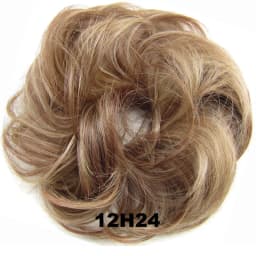 Zolin Synthetic Messy Curly Hair Bun Scrunchie Chignon Donut Elastic Rope Rubber Band Hair Bun Pad Updos Hairpiece