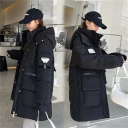 2026 New Women's Jacket Winter Parka Down Cotton Jackets Casual Long Coat Loose Thick Warm Hooded Parkas Waterproof Outwear