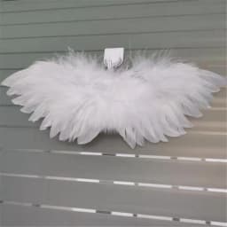 White Black Crafts Kids Mini Feather Angel Wing Newborn Dog Pet Prop Doll Decoration Party Birthday Gift Easter Valentines Day