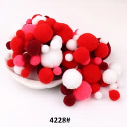 10mm To 30mm 20g Multi Size Mix Colors Pompom Fur Craft DIY Soft Pom Poms Balls Wedding Decoration Glue on Cloth Accessories