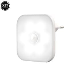 New Motion Sensor Night Light Smart LED Night Lamp Wall lights for home Aisle WC Bedside Lamp For Hallway Pathway US EU Plug