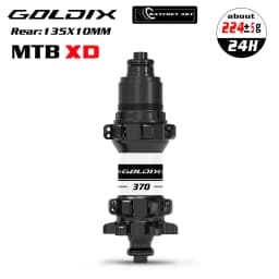 GOLDIX M370 MTB Bike Hub 24H Straight Pull 6-Bolt Disc Brake 36T Ratchet Sealed Bearing Boost HG XD MS Freehub Thru Axle Hubset