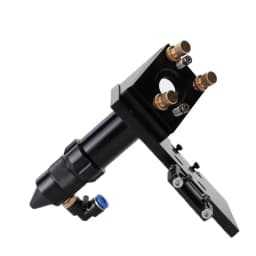 QDHWOEL CO2 Laser Head For 20mm Focus Lens FL 38.1 50.8 63.5 76.2 101.6mm With 25mm Mirror Mount