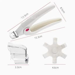 New Nail Scissors Stainless Steel U-Shaped Nail Extension Phototherapy Nail Clipper with Positioning and Shaping Nail Tools.