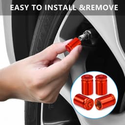 4PCS Tire Valve Stem Caps for Car Tires Universal Stem Covers for Car Leak Proof Stem Cover for SUV Truck Bicycle Motorcycles