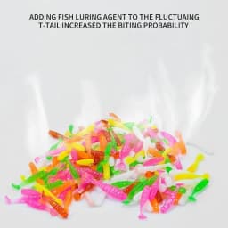 MUKUN 10PCS Fishing Paddle Tail Soft Bait Dwim Jig Mini Small Little Fish Bait Fishing 2.5cm/0.2g Multicolor