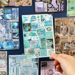 30pcs Vintage Die Cut Sticker Book Galaxy Ode Series for Journal Scrapbooking Phone Case Decoration DIY Craft Supplies, Mr.Paper