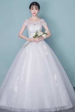 Wedding Dress Customized New Bride Ball Gowns Plus Size Lace Up Wedding Dresses Embroidery Dresses Vestidos De Novia
