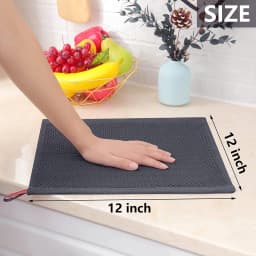 1/6Pcs Hot-selling Pure Cotton Honeycomb Kitchen Square Towel Set Easy To Clean with Hook Waffle 30*30cm