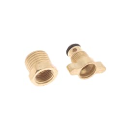 Set of 3, 1/4 Brass Air Compressor Drain Screw, Perfect Replacement For Screw Compressor Equipments