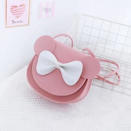 Stylish Mini Crossbody Shoulder Bag, Hard Shell Purse With Cute Mouse Ears And Bow, Suitable For Little Girls, Lovely Princess K