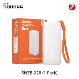 SONOFF SNZB-02B AirGuard TH Lite Zigbee Temperature Humidity Sensor,High-Accuracy Sensing, 6-Month Data Log,Long Battery Life