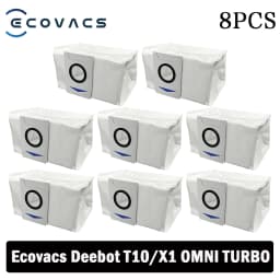 Ecovacs Deebot X1 OMNI / T10 OMNI Robot Vacuum Cleaner Spare Parts, Rubber / Side Brush, Cover,Hepa Filter, Mop Rag, Dust Bag