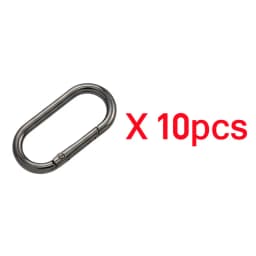 5-30pcs Oval Spring O Ring Openable 22-40mm Leather Bag Handbag Strap Buckle Connect Keyring Pendant Dog Chain Snap Clasp