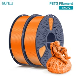 SUNLU 2KG 3D PLA/PETG/PLA PLUS/Clear Filament 1.75mm 2Roll 1KG 3D Printer Neatly Wound Filament for 3D Printer & 3D Pen
