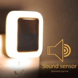 Led Smart Night Light Motion Sound Sensor Night Light Brightness Adjustment Night Light Bedroom Lamp Staircase Decorative Lamps