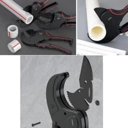 1pc 32mm-75mm Pipe Tube Cutter PVC Pipe Cutting Machine For PVC/PU/PP/PE Hose Cutter Plumbing Tool Heavy Duty
