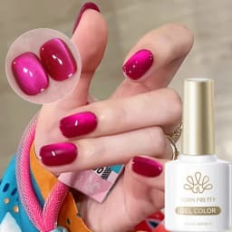 BORN PRETTY 10ml Auroras Glitter Cat Magnetic Gel Nail Polish Jelly Glass Bead Semi Permanent Soak Off UV LED Varnish Manicure