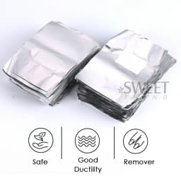 50/100pcs Immersion Remover Aluminum Foils For Nails With Cotton Pad Polish Removal Cleaning Wraps Manicure Care Tools Supplies