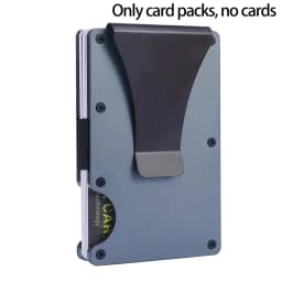 Minimalist Wallet For Men & Women - Slim RFID Wallet, Resistant, Credit Card Holder & Money Clip, Easily Removable Money