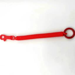Coil Springs Keychain Stretchy Spiral Spring Coil Retractable Coil Springs Keychain With Metal Clasp Key Chain Holder Lanyard