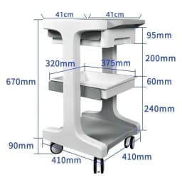 Foldable Salon Cart Drawers Beauty Salons Space-saving Anti-bumping Design Load-bearing Universal Wheels Beauty Salon Trolley