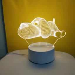 Heart Love Acrylic 3D Night Light USB DIY Kids Bedroom Night Lamp for Valentine's Day Decor Christmas Wedding Cute Gifts 2023