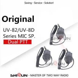 UV-82 Speaker Microphone Dual PTT Earpiece UV-18 PRO Mic Headsets UV-17 UV-1802L UV-K5 UV-16 Plus UV-S9 TP GT-5TP UV-10R DM-1701