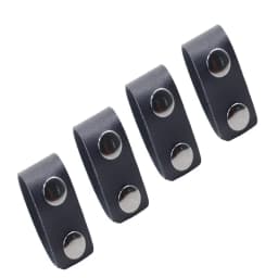Belt Keepers for Duty Belt, Nylon Belt Keeper Tactical Belt Keeper with Double Snaps for Security Police Belt Fixing