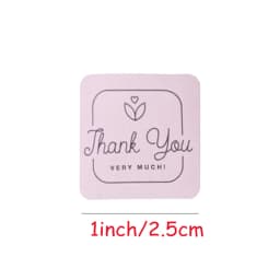 100-500pcs Thank You Sticker Round Scrapbook Envelope Seal Scrapbooking Stickers Festival Birthday Party Gift Decorations Labels
