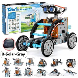12-in-1 STEM Robot Building Kit Toys DIY Engineering Construction Set Educational Science Experiment Gift for Kids Teens