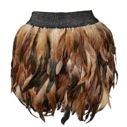 Irregular Dance Skirt Gothic Festival Carnival Party Dance Summer Women's Fashion Feather Skirt Bar Jazz Multi-color Short Skirt