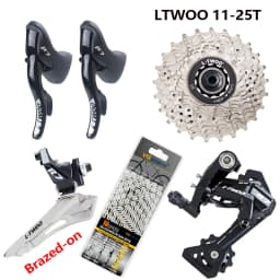 LTWOO R7 2x10 Speed Road Groupset R7 Shifter Lever Rear Derailleurs 11-25/28/32T flywheel X10 Chain with for tiagra 4700 R3000
