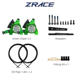 ZRACE M1 XG Flat Mount Brake for Flat Bar Gravel / BMX Raceing,Full CNC Lightweight, Front and Rear Flat Handler Bar Gravel