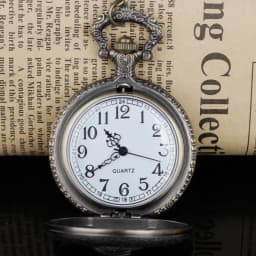 Vintage Bronze Quartz Pocket Watch Hell Bell Pattern Pendant Jewelry Chain Watch Men Women Clock Gift Collection