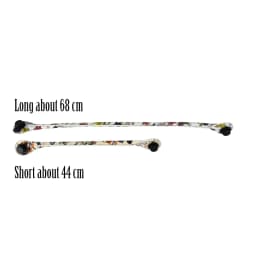 TANQU New 1 Pair Short Long Floral Print Soft Faux PU Leather Handle for Obag Classic Mini O Bag Women Shoulder Handbag