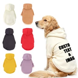 Customized Pet Hooded Sweatshirt Cats & Dogs Winter Warm Clothes Large-Sized Dog Clothing Teddy Golden Retriever All Cats