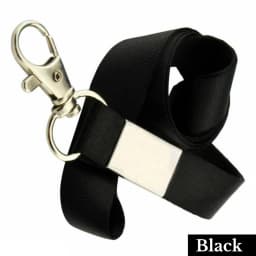 Plain Lanyard Neck Strap metal clip 15mm ID Lanyard For ID Badge Holder FREE