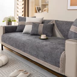 Chenille Sofa Cover for Living Room Luxury Sofa Pad Anti-slip Corener Couch Towel Mat Furniture Protector Divani Per Soggiorno