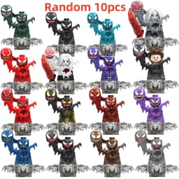 Blind Box Mini Building Blocks TV6211 Figures Big Goblin Spiderman Iron Man Venom Captain Hawk Deadpool Armor Christmas Gift Toy