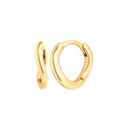 Pave Micro Crystal North Star Hoop Earrings Punk 925 Sterling Silver Ear Needle Twist Gold Earrings For Women Minimalist Jewelry
