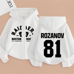 Heated Rivalry LIya Rozanov 81 Boston Raiders Zipper Hoodie Men Women Casual Oversized Zip Up Jacket Male Sweatshirt Streetwear