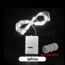 10/5Pcs LED Fairy Lights 3 Mode Light String Button Battery Christmas Decoration Party Wedding Garden New Xmas Tree Year's Decor