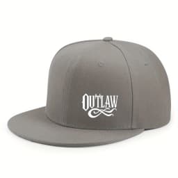 Unisex OUTLAW Printed Adjustable Baseball Cap  Men's and Women's Flat-brimmed Cap, Urban Street Style, Outdoor Activity Cap